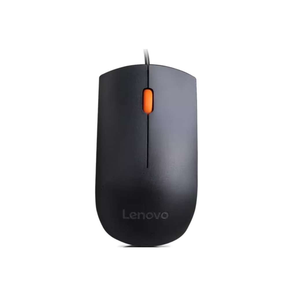 Lenovo Black Wired USB Mouse